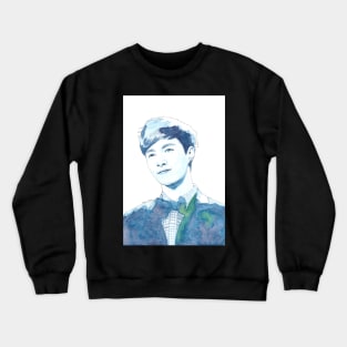 EXO Lay Watercolour Design by NiamhYoungArt Crewneck Sweatshirt